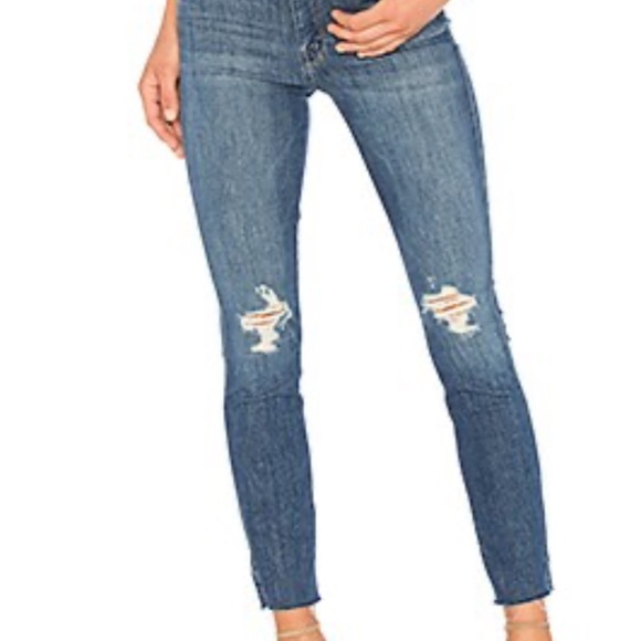 Mother Denim The Vamp Fray Distressed Jeans in Crazy Like a Fox - 29 - Picture 9 of 9